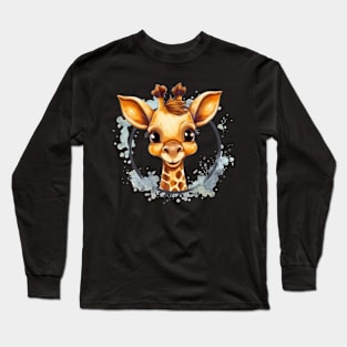 Meet Gertrude, the cutest baby giraffe in the savannah Long Sleeve T-Shirt